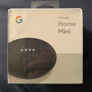 Brand new Google home mini: charcoal color